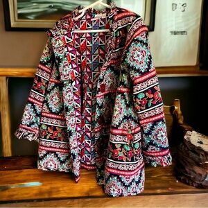 Girls Ethnic Boho Vintage Reversible Jacket size 7
